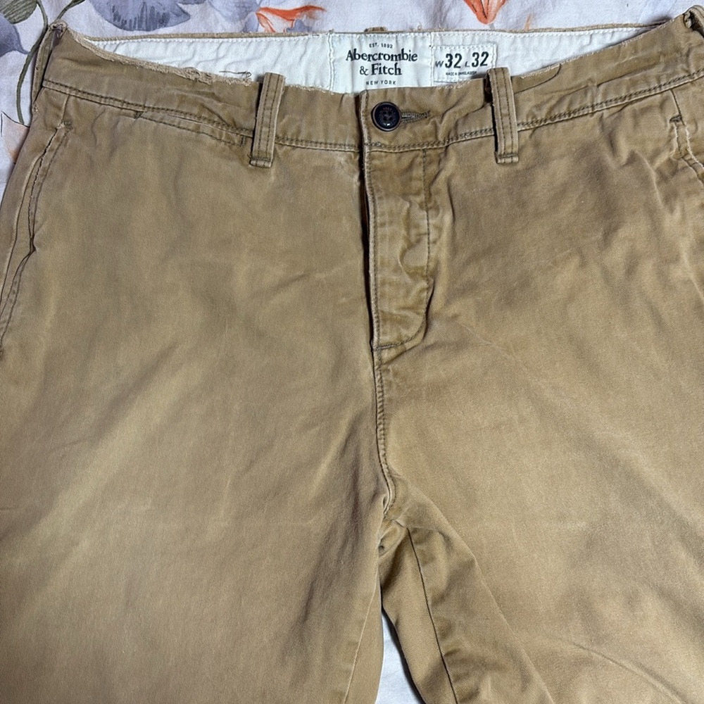 Abercrombie & Fitch Dark Khaki Pants 32x32 - Picture 3 of 15